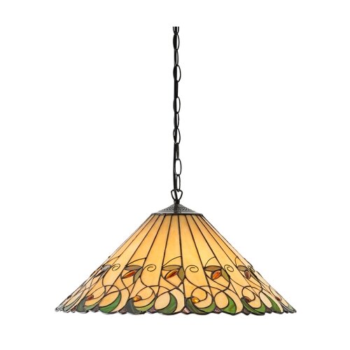  Endon 64194 - Luster na lancu Tiffany JAMELIA 3xE27/60W/230V prečnika 50 cm Slike
