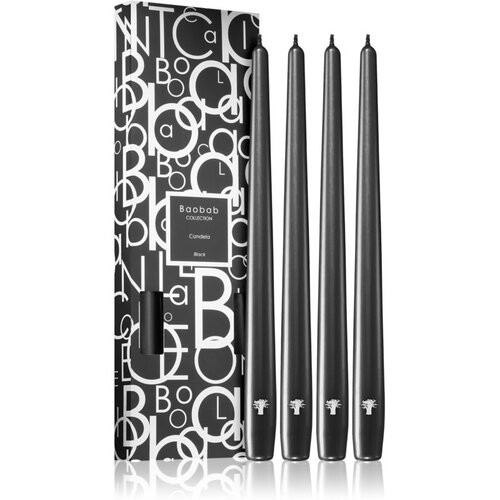 Baobab Candela Black svijeća 4 kom Slike