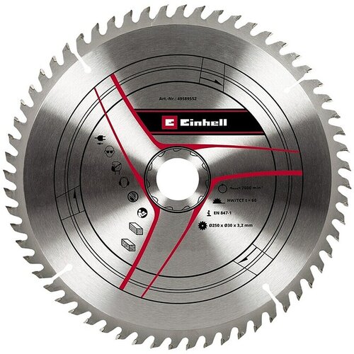 Einhell Pribor za stacionarne / preklopne testere TCT Rezni list 250x30x3,2 T60 Cene