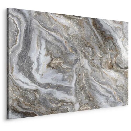  Slika - Stone abstractions – marble structures in neutral shades 30x20 Na talijanskom platnu Cene