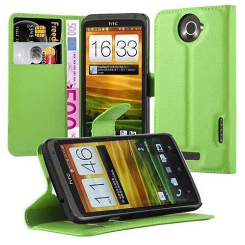 Cadorabo Ohi&scaron;je, združljivo z HTC ONE X / X+ v mravljično zelena - Za&scaron;čitni ovitek z magnetnim zapiranjem, stoječo funkcijo in režo za kartice, (20557738) Cene