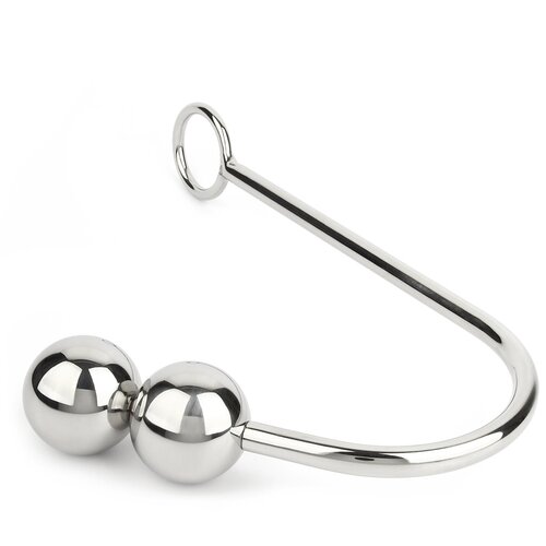 Mr. Steel Anal Hook Double Balls 40+40mm Silver Cene