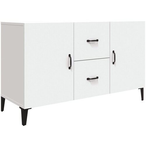 Maison Chic Komoda - Predalnik bela 100x36x60 cm inženirski les, (21716170) Slike