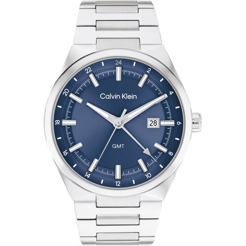 Calvin Klein Analogna ura modra / srebrna Cene