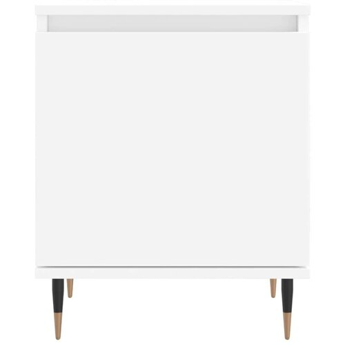 VidaXL Noćni ormarići 2 kom bijeli 40 x 30 x 50 cm konstruirano drvo Slike