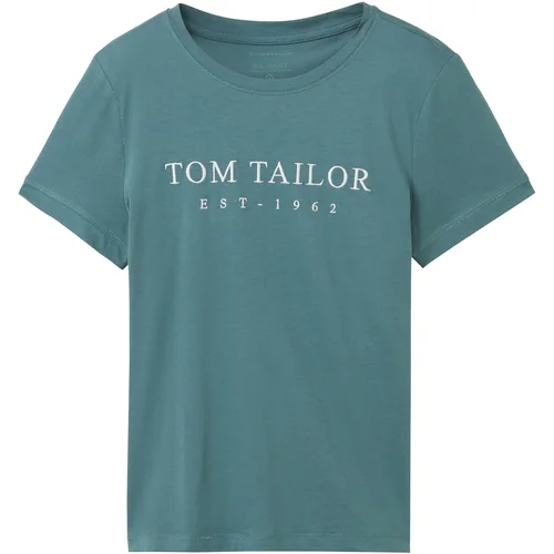 Tom Tailor Majica petrol / bijela