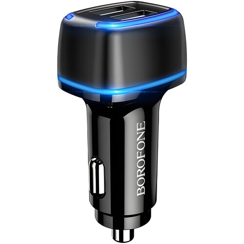 Borofone punjač za auto BZ14 Max - 2x USB - 2,4A - Crna Cijene