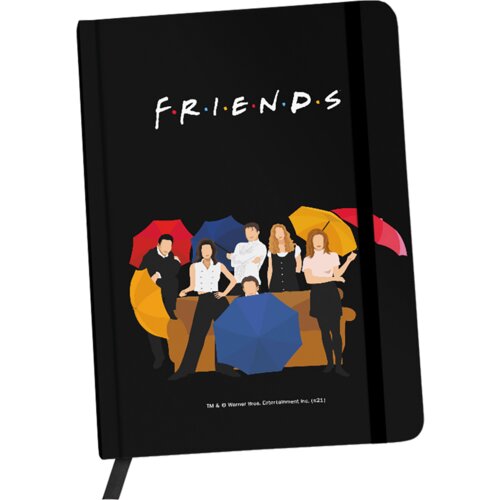 Friends Notes 001 Rokovnik A5, 96 listova, Crni Cijene
