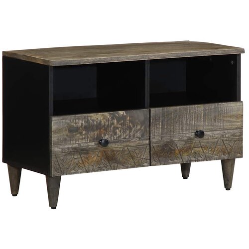 vidaXL TV ormarić svijetlo sivi 70x33,5x46 cm Puno drvo Mango Cene