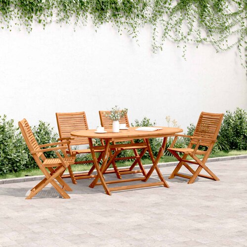 vidaXL Sklopive vrtne stolice 4 kom 57x66x95 cm masivno drvo bagrema Cijene