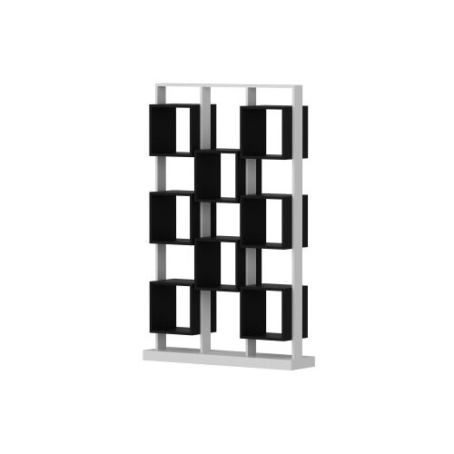 Hanah home Polica 120x188x29,5 cm Bijelo-crna Cene