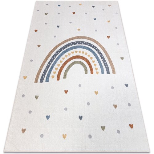RugsX Preproge Preproga BONO 8302 Mavrica, srčki krem / 200x290 cm Bež Cene