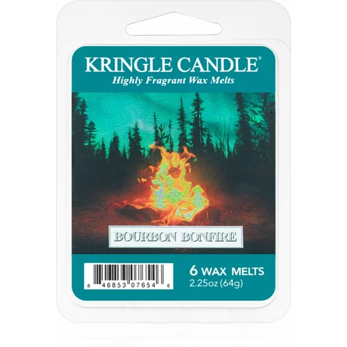 Kringle Candle Bourbon Bonfire vosek za aroma lučko 64 g