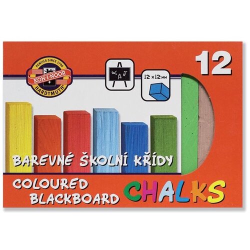  Školske krede u boji - set 12 kom (školski pribor KOH-I-NOOR) Cene