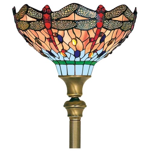 Searchlight EU1285 - Tiffany stojeća lampa DRAGONFLY 1xE27/60W/230V Slike
