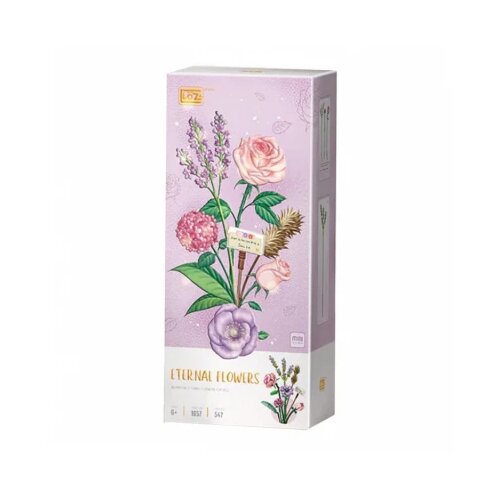 LOZ Lavender and Pink Rose Cene