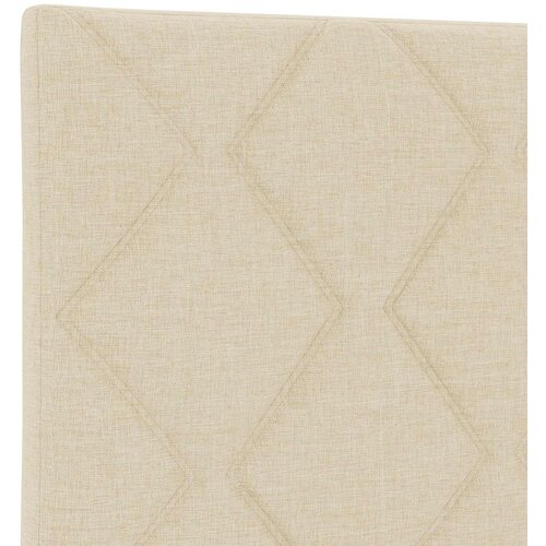  Boxspring krevet s madracem Krem 200 x 200 cm Tkanina Slike