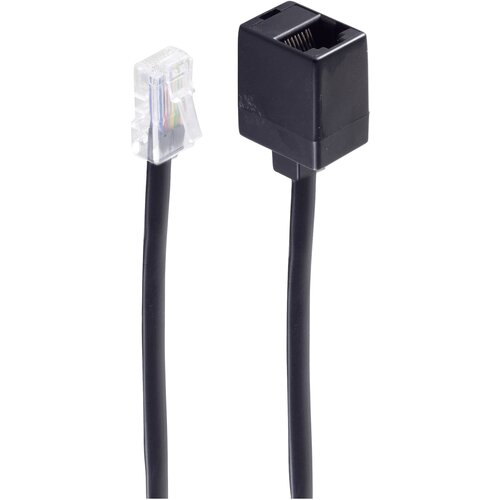Shiverpeaks basic-s modularni podaljšek\, zahodni vtič 8/8 do zahodne vtičnice 8/8\, 6 m western podaljšek [1x RJ45 vtič 8p8c - 1x RJ45 vtičnica 8p8c] 6 m črna, (20411190) Cene