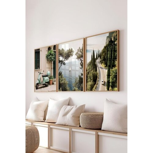 WALLXPERT Č-300696 - 5070 Vi&scaron;enamenski dekorativni set slika (3 komada) Cene