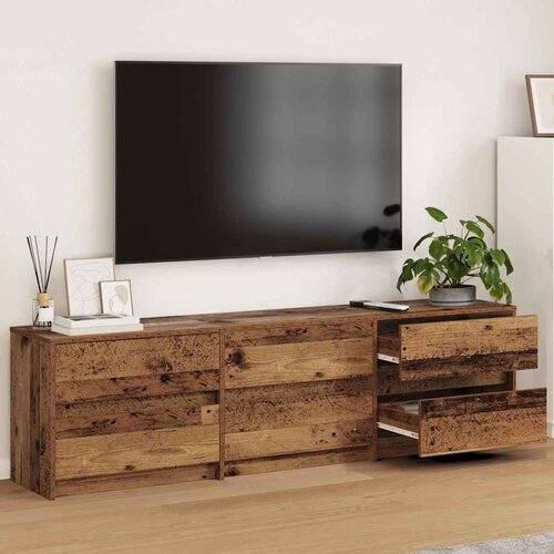 TV Jedinice 2 pcs Staro drvo 180 x 34 x 50 cm Konstruirano drvo Cene