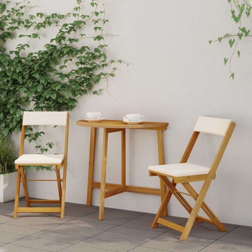  Zunanje bistro stolice 2 pcs Kremno bela 40 x 53 x 80 cm, (5000272889) Cene