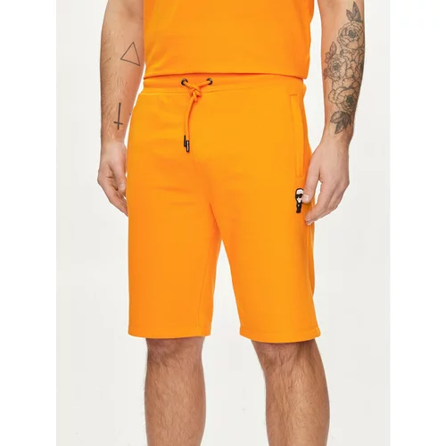 Karl Lagerfeld Športne kratke hlače 705032 542900 Oranžna Regular Fit