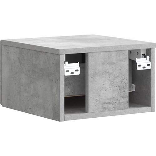  Noćni ormarić za montažu na zid Betonska siva 33 x 34,5 x 20 cm Slike