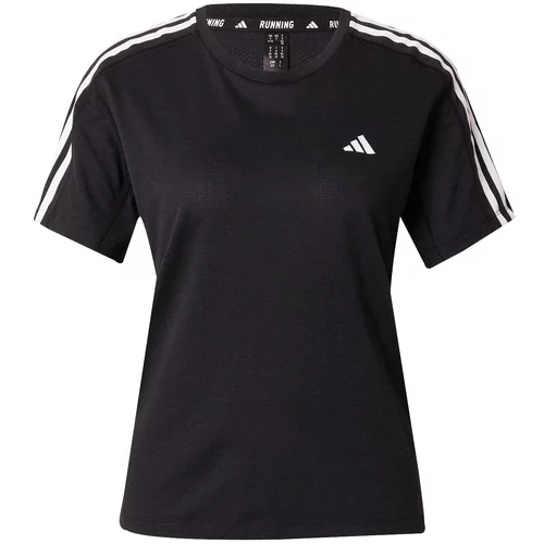 Adidas Funkcionalna majica 'Own the Run' črna / bela
