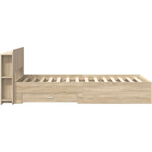  Okvir kreveta s pohranom s ladicama Hrast sonoma 90 x 190 cm Cijene