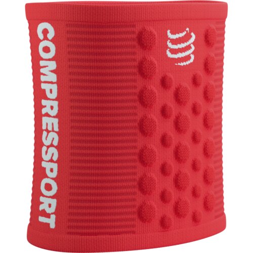  Znojnik za ruke Compressport Sweatbands 3D-DOTS Fluo Red/White Cijene