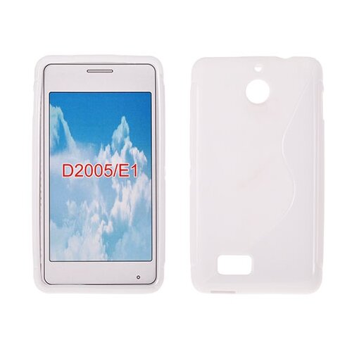  S silikonski ovitek sony xperia E1 D2004 bel Slike
