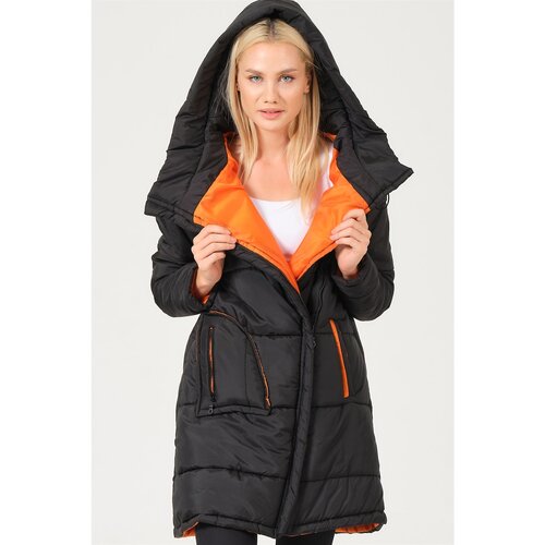 Dewberry Z6652 LADY COAT-LIGHT BLACK Slike