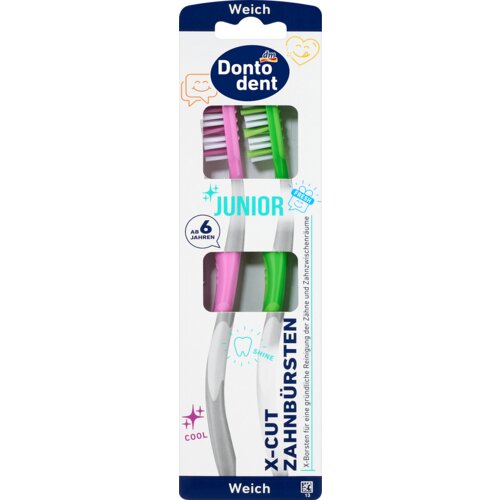 Dontodent Junior X-CUTE dečjia četkica za zube – mekana, više vrsta, 2 kom Cene