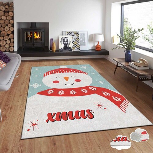 Conceptum Hypnose tepih s novogodišnjim motivima Asr-Crpt-89, Pravougaoni, 120 x 180 cm, Šareni Cene