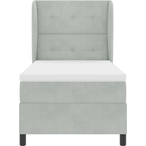 Box Spring Krevet s Madracem Svjetlosiva 90x190 cm Bar&amp;scaron;un Slike