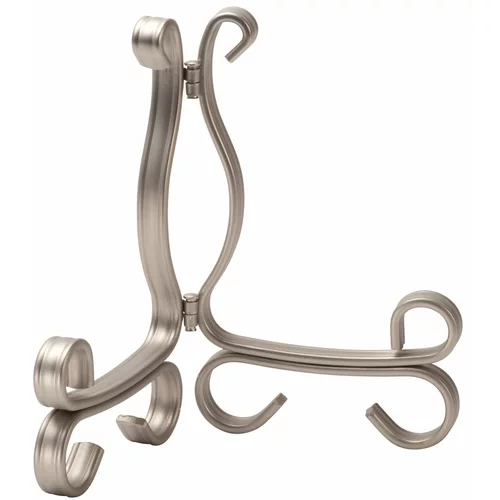 iDesign Stojalo za dekorativne predmete v srebrni barvi Astoria, 11 x 16,5 cm
