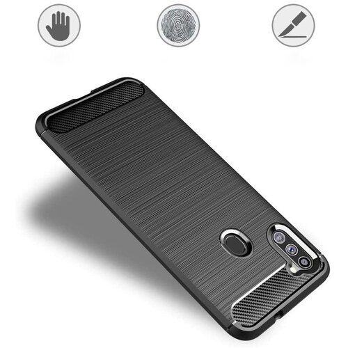 Carbon Case Fleksibilna futrola za Samsung Galaxy A11 / M11 Slike
