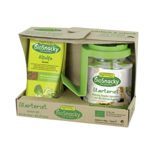 Rapunzel bioSnacky - Začetni set z lončkom za kaljenje Cene