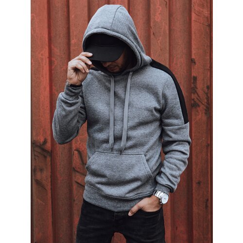 DStreet Bluza męska z kapturem ciemnoszara Slike