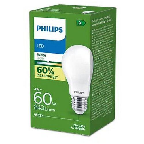 Philips led žarulja E27 4 w 840 lm 3000 k a Slike