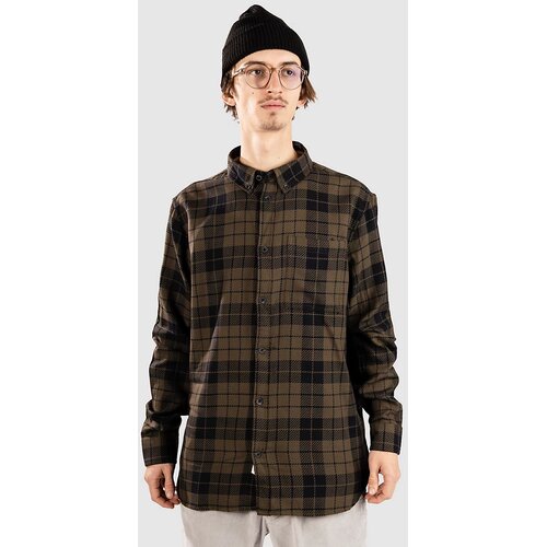 anerkjendt Akleif Twill Check Srajca forest night Cene