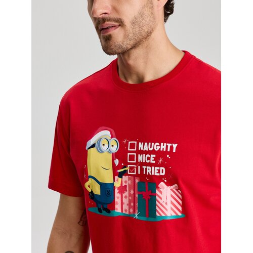 Sinsay Pamučna majica s božićnim printom Minions Slike