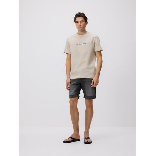 Reserved Slim fit kratke hlače od trapera - siva Cene