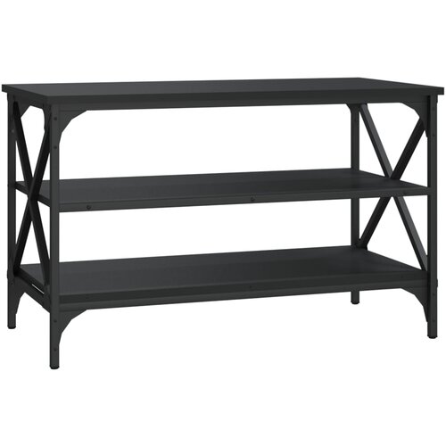 Maison Chic TV omarica - TV enota - Televizijska omarica črna 80x40x50 cm inženirski les, (21699098) Cene