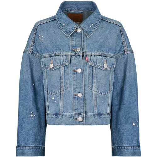 Levi&amp;#039;s LOOSE CROP TRUCKER Plava Slike