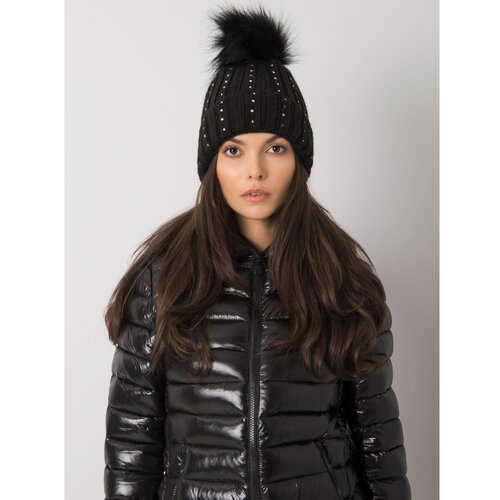 Fashion Hunters black insulated hat with applications Slike