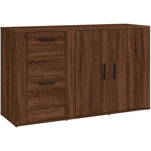 Maison Chic Komoda - Predalnik rjav hrast 100x33x59,5 cm inženirski les, (21717651) Slike