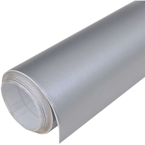 VidaXL Folija za automobil mat srebrna 100 x 150 cm Slike