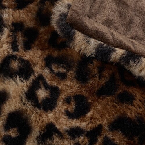 Catherine Lansfield Rjava odeja 130x170 cm Animal Print &amp;ndash; Slike