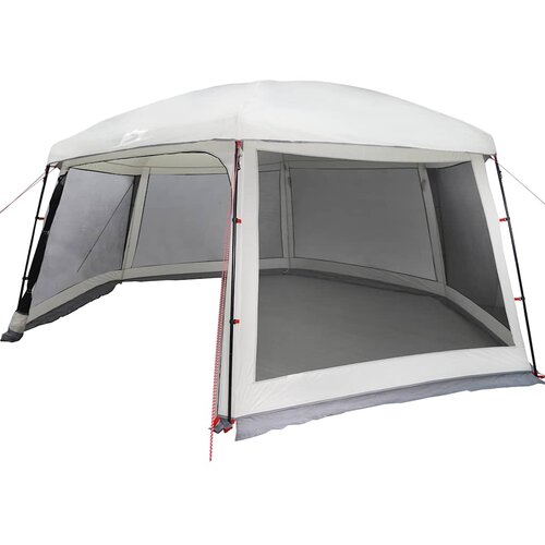  &amp;Scaron;ator za bazen s uklonjivim letvicama i mrežastim stjenkama Siva 618 x 532 cm Slike